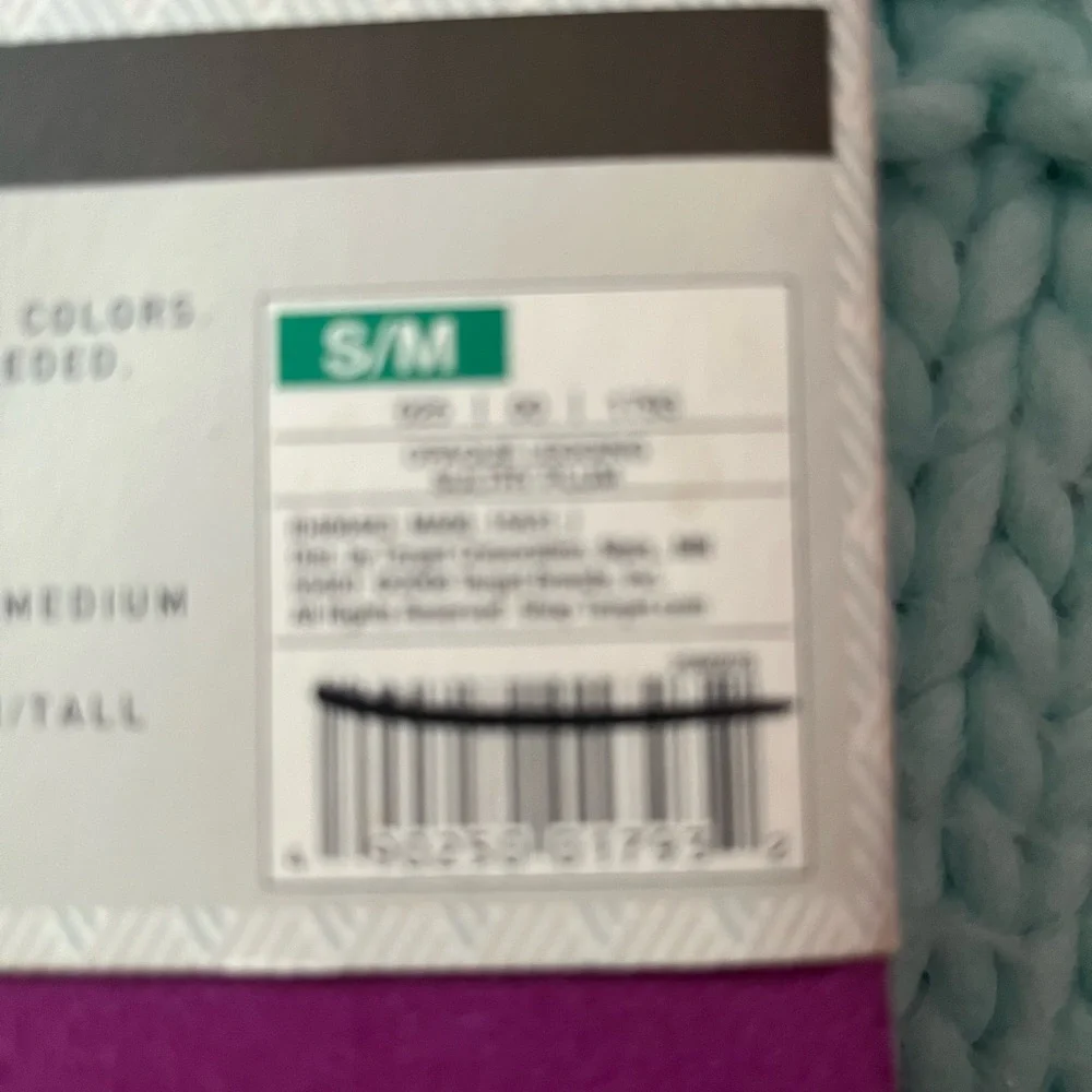 Merona Opaque Footless Tights — Purple (S/M) - Picture 4 of 7